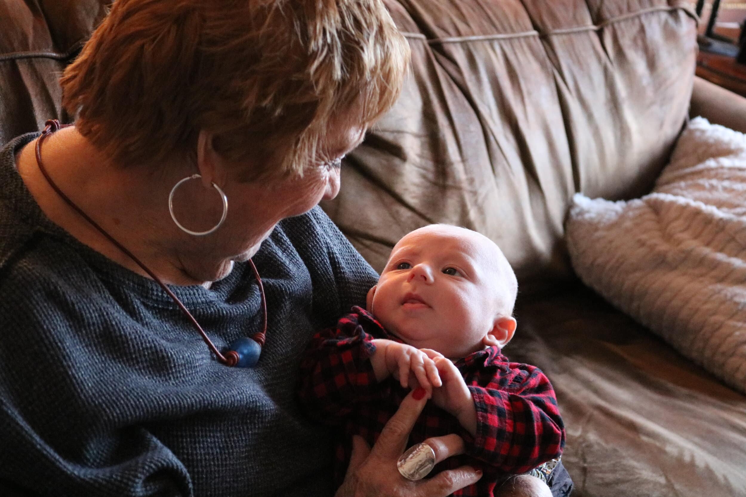 My Meme and her newest great-grandchild John Reed Sasser.