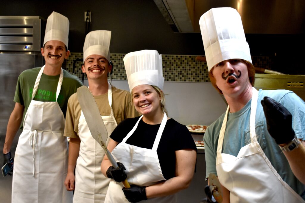 Everyone say “cheese!”. . . pizza