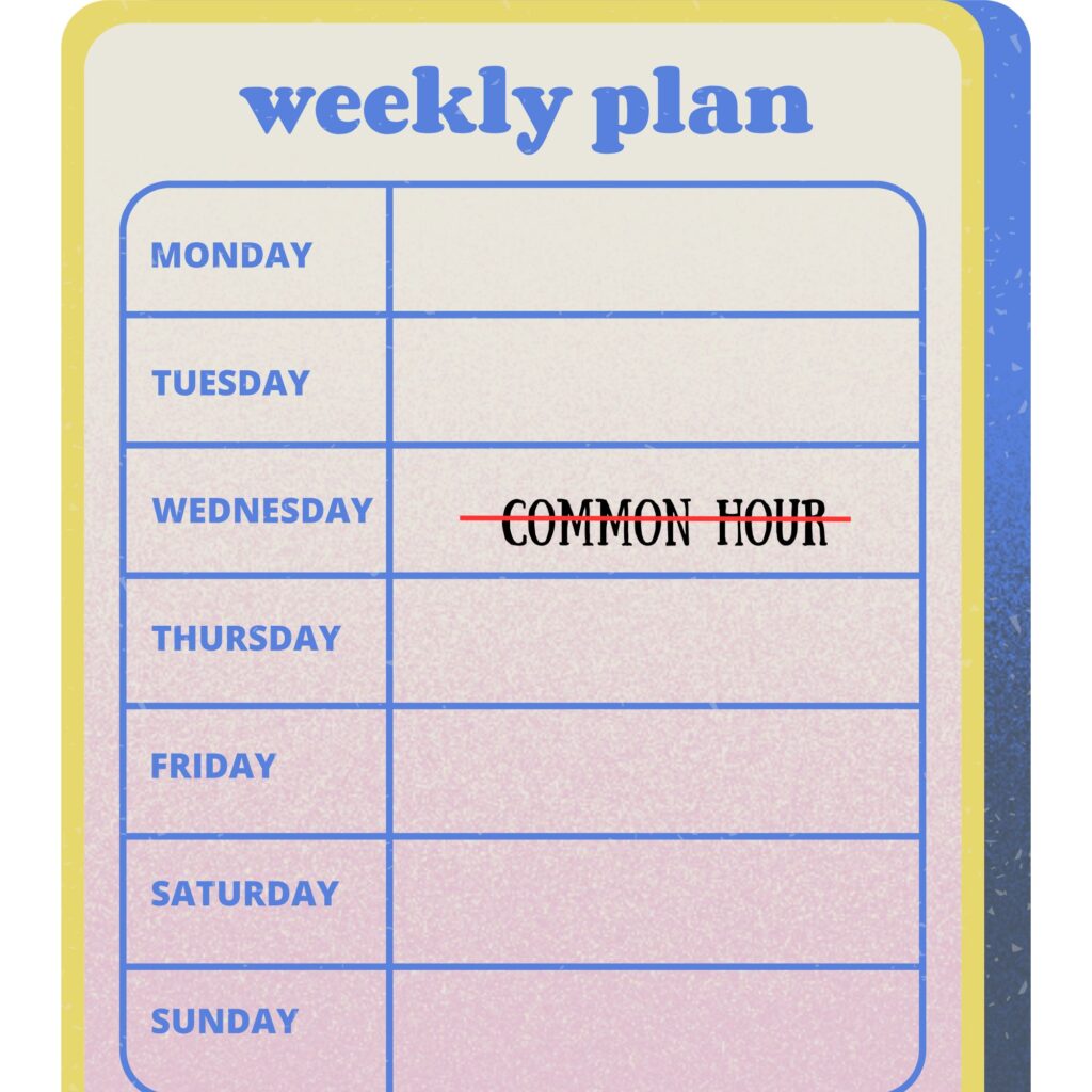 Goodbye common hour: schedule changes coming in fall 2026