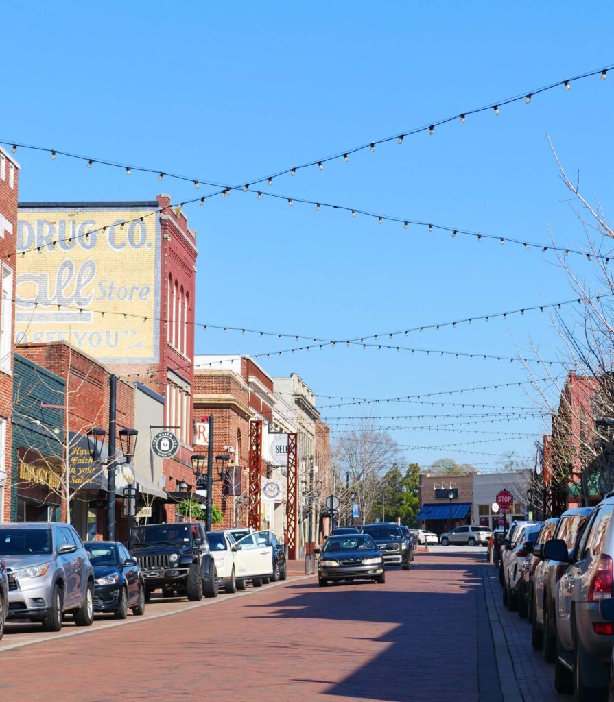 The attractions of downtown Greer