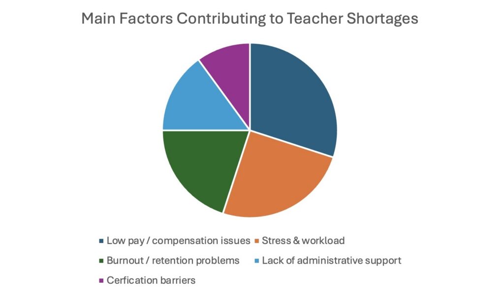Empty classrooms, full schedules: teacher shortages hit schools