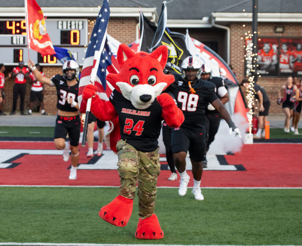 Blazer and his pack: the team behind the mascot